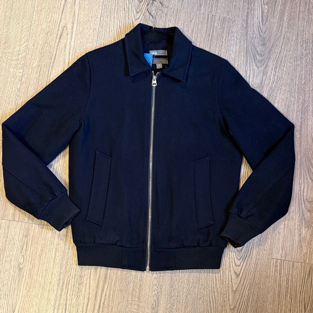 ASOS Men’s Extra-Extra-Small Wool-Blend Bomber Jacket